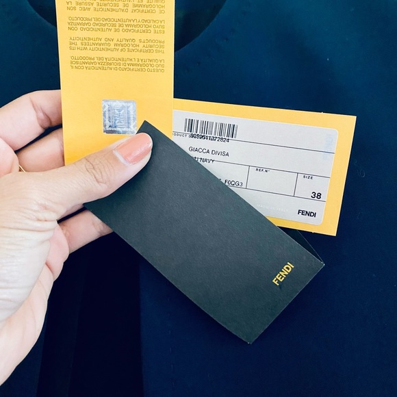 FENDI navy modern blazer - Picture 5 of 5